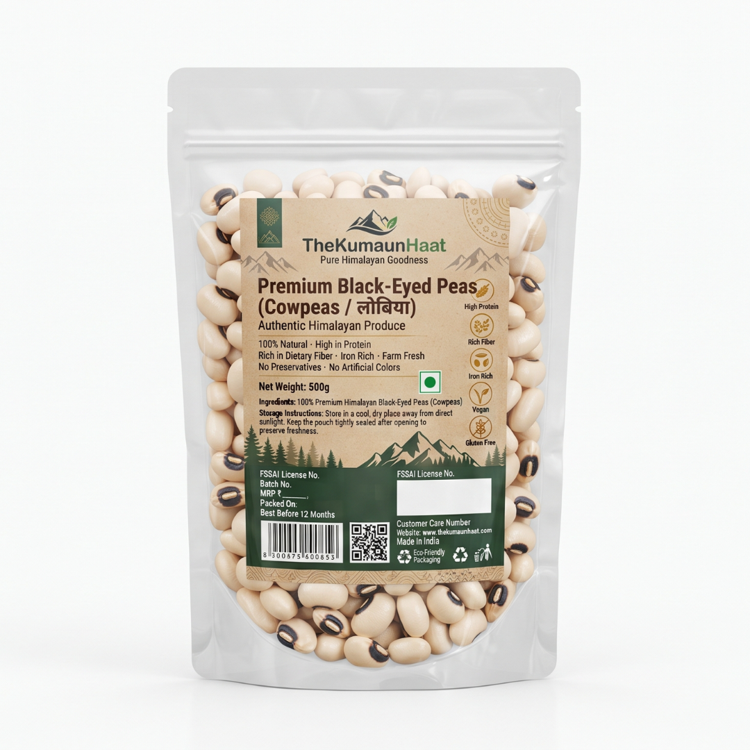 Premium Black Eyed Peas (Lobia), 1kg
